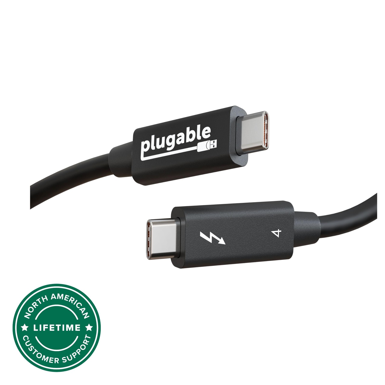 Plugable Thunderbolt 4 Cable (6.6ft/2m)