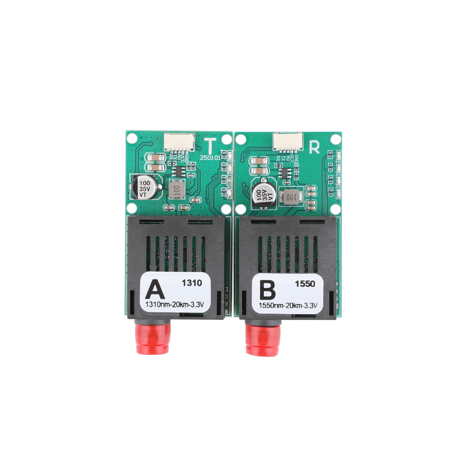 Drone TTL Fiber Optic Transceiver Module Air & Ground 40KM  for UAV FPV