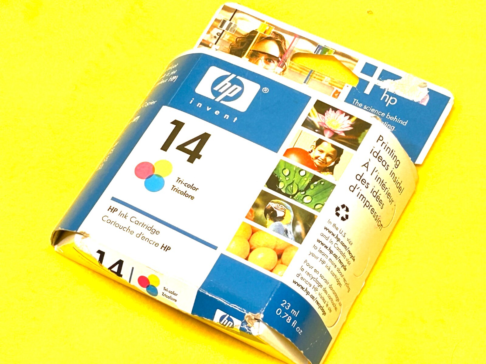 Genuine HP 14 Tri-Color Ink Cartridge C5010DN Factory Sealed Exp. Aug. 2007