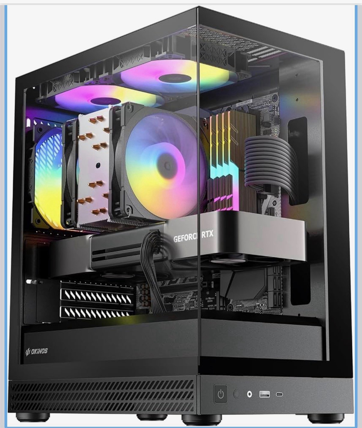Aqua UNO Micro ATX Case, No Radiator Support, Max GPU Length 309mm, Quick