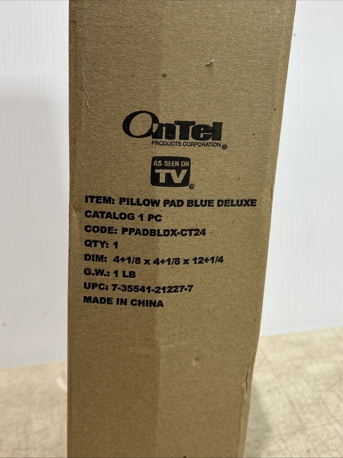 Ontel Pillow Pad Multi-Angle Soft Tablet Stand, Blue Brand New
