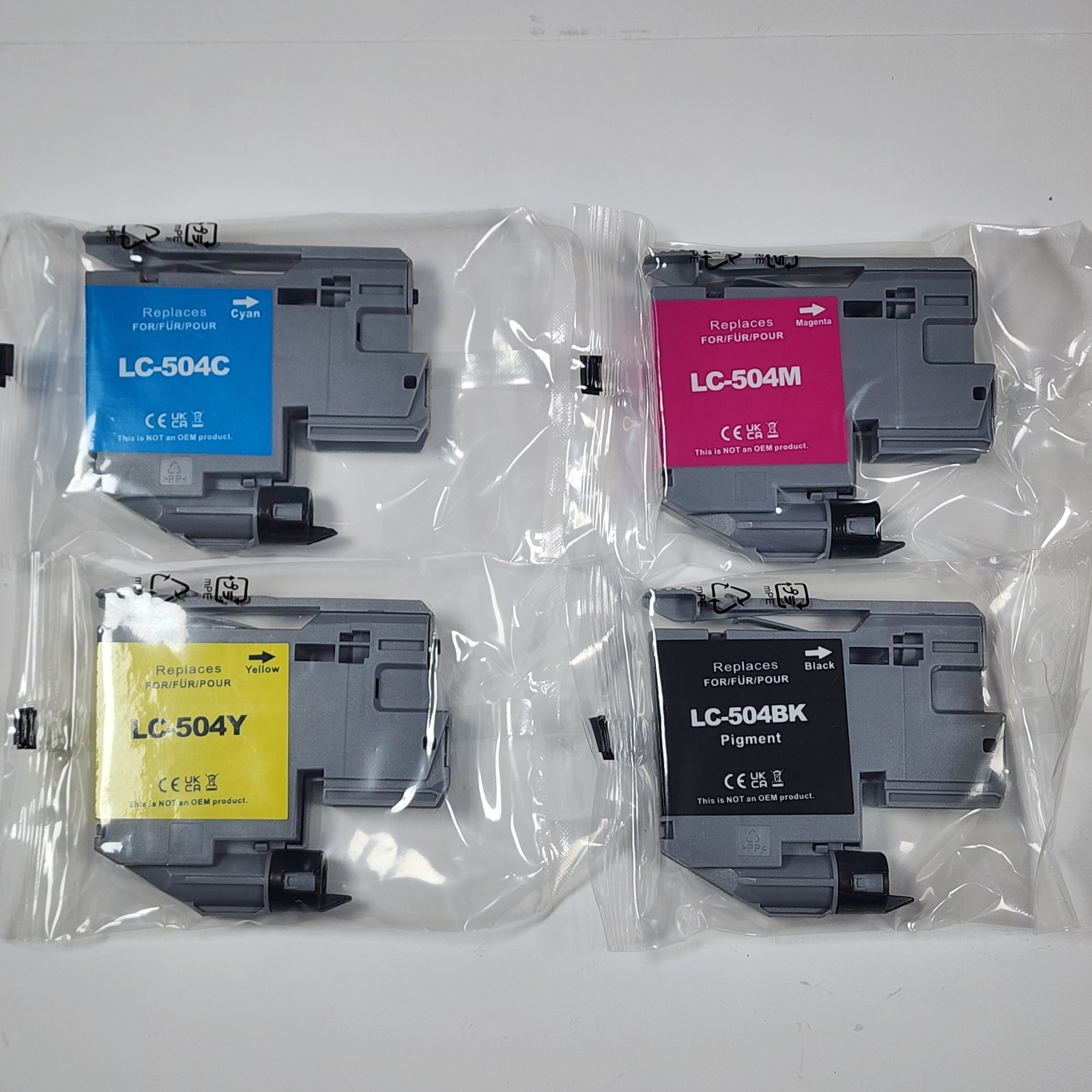 LC504XL Ink Cartridges 4-Pack BCMY Chip Brother Combo Pack Sealed MFC-J1355DW
