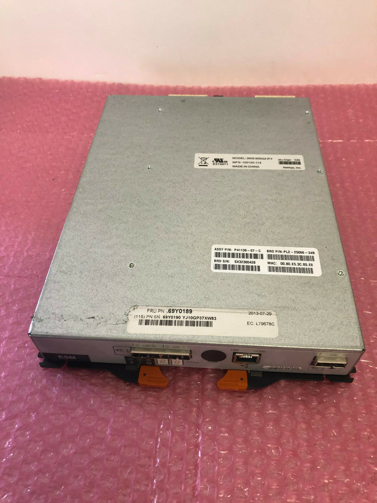 IBM 69Y0189 69Y0190 Fibre Channel Controller Drive Module I/F-4