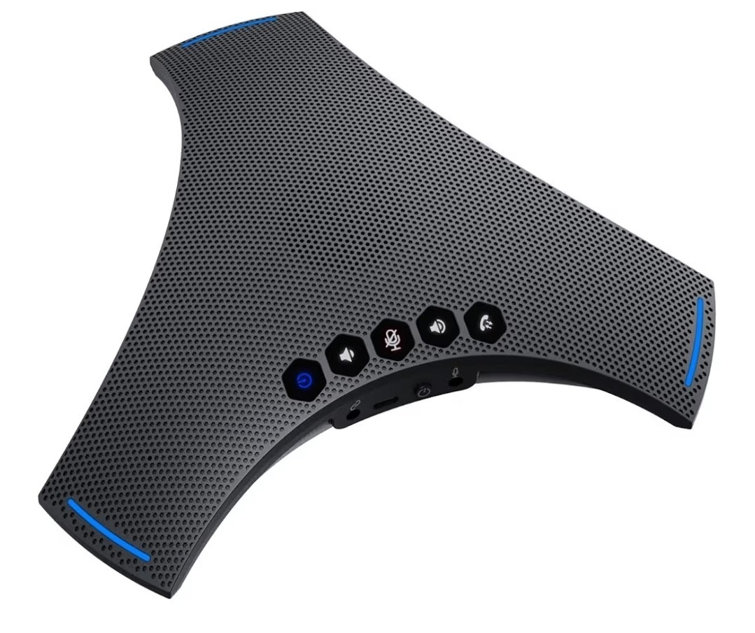 TOALLIN S68 Speakerphone, Wireless Conference Microphones with Speaker, 360° Omn