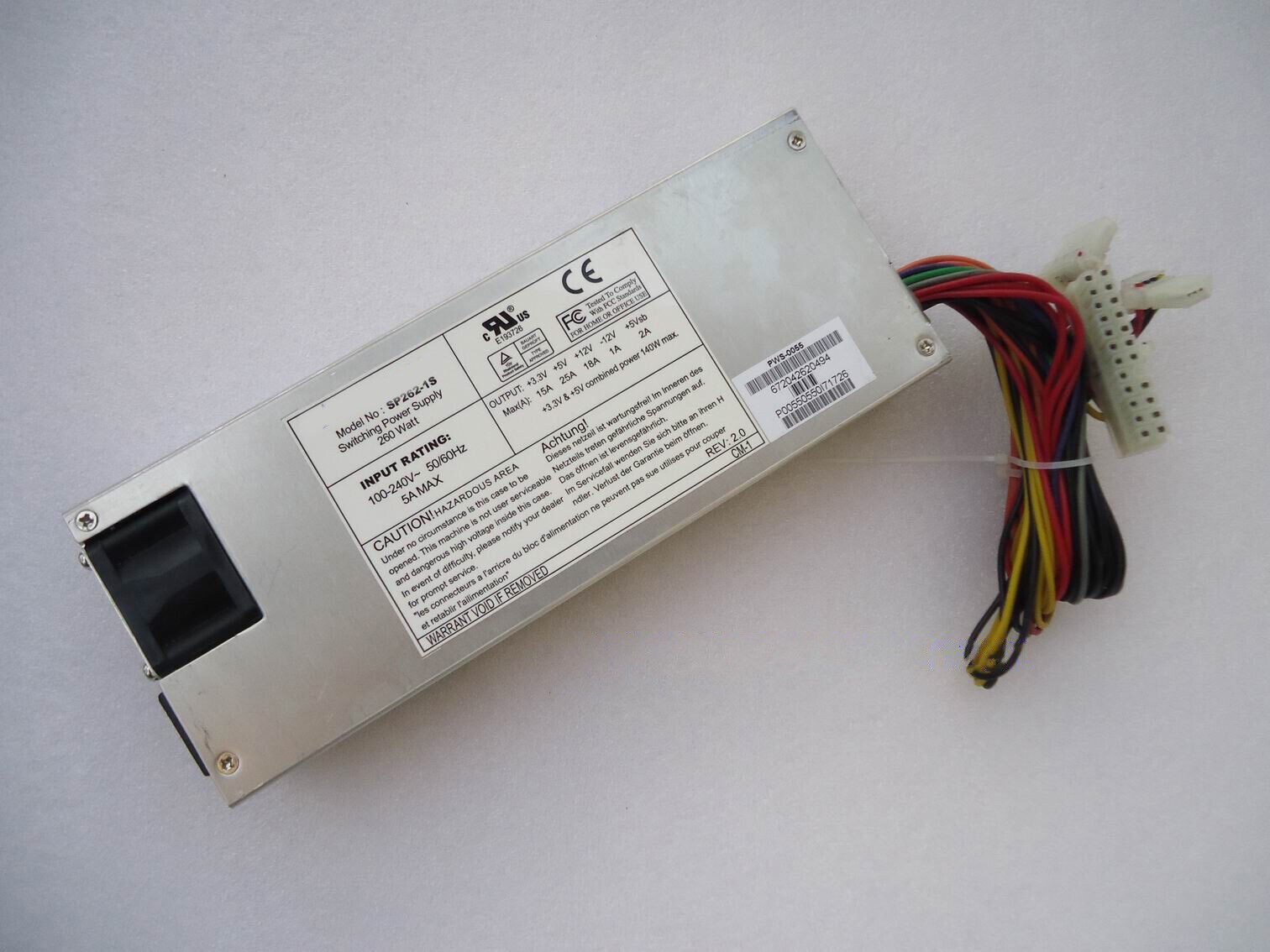SP262-1S PWS-0055 1U Server Power Supply 260W for SUPERMICRO ABLECOM Replacement