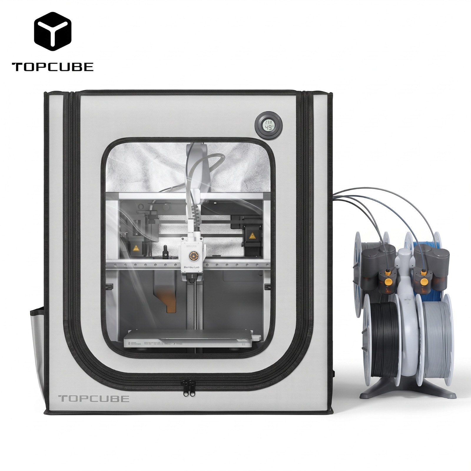 TOPCUBE 3D Printer Enclosure For Bambu A1 / A1 mini Combo LED Light Stable Temp