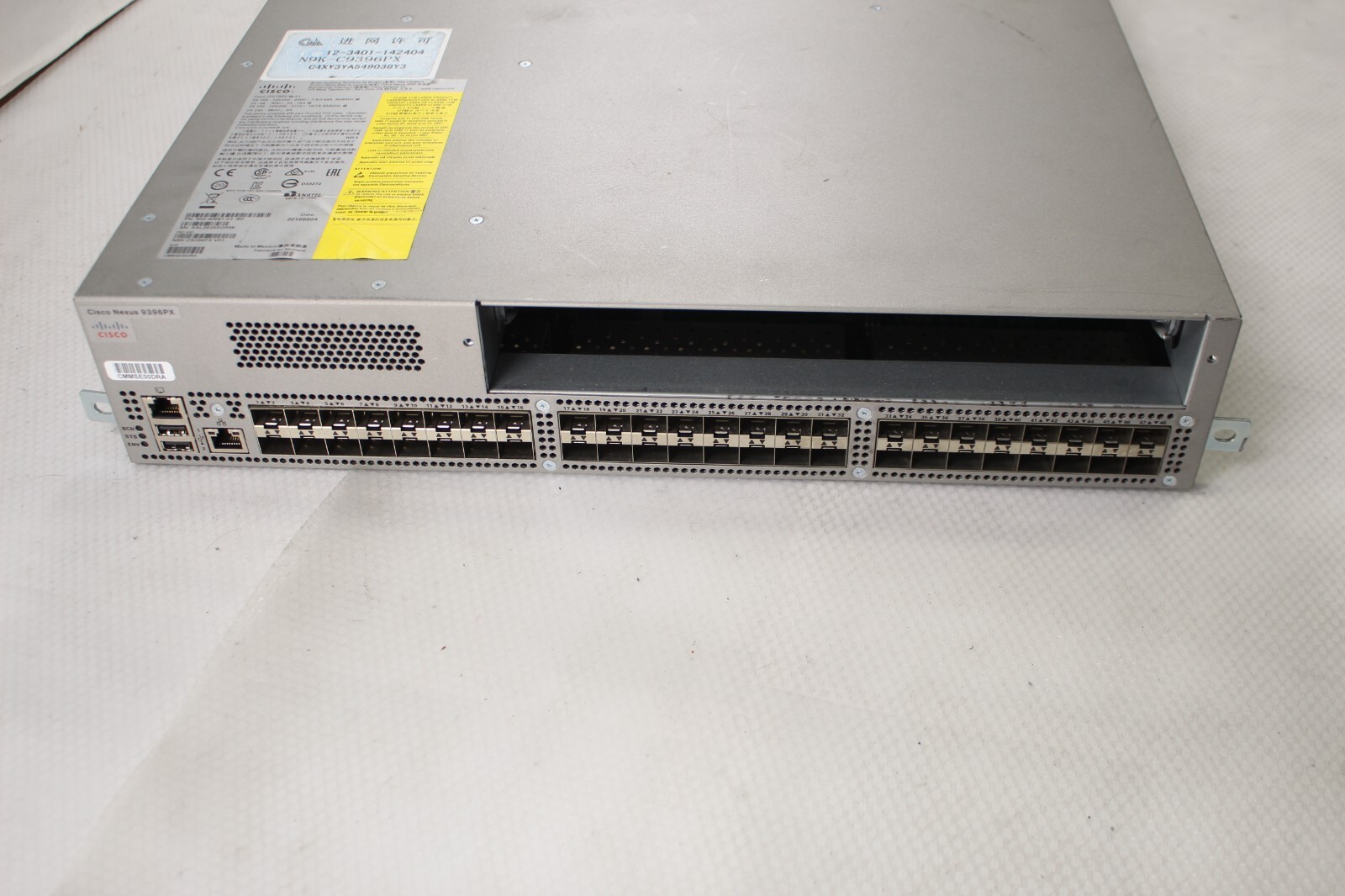 Cisco Nexus N9K-C9396PX V03 48 Ports SFP+ L3 Managed Switch No PSU No FAN