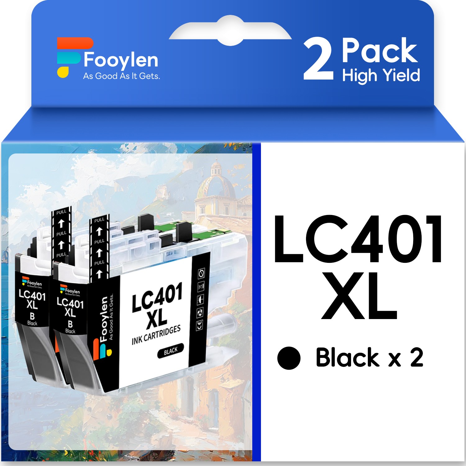 LC401XL Black Color Ink compatible for Brother MFC-J1010DW MFC-J1012DW J1170DW