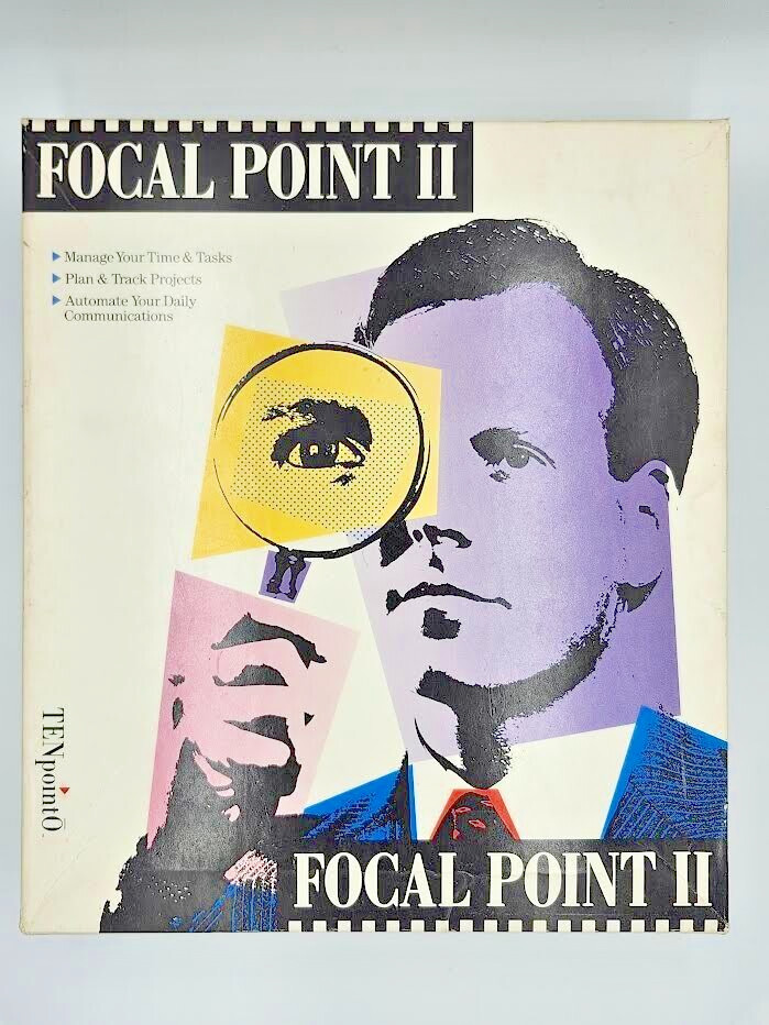 Vintage Macintosh Software Focal Point II Time & Task Management for Busy Pro