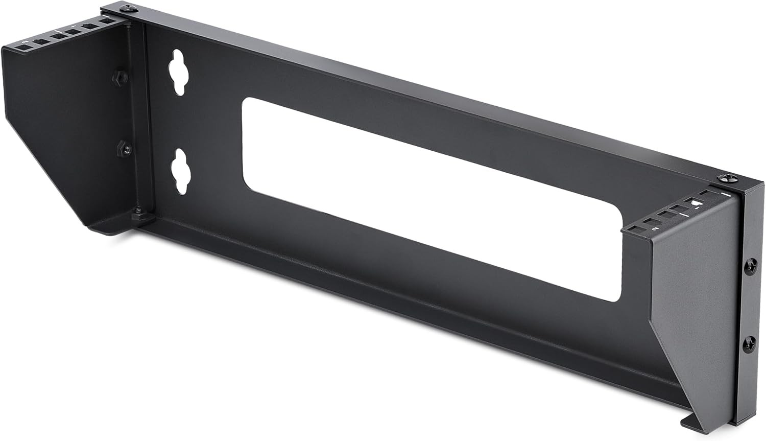 StarTech.com 2U Vertical Wall-Mount Bracket for 19inch Rack 2U, Black 