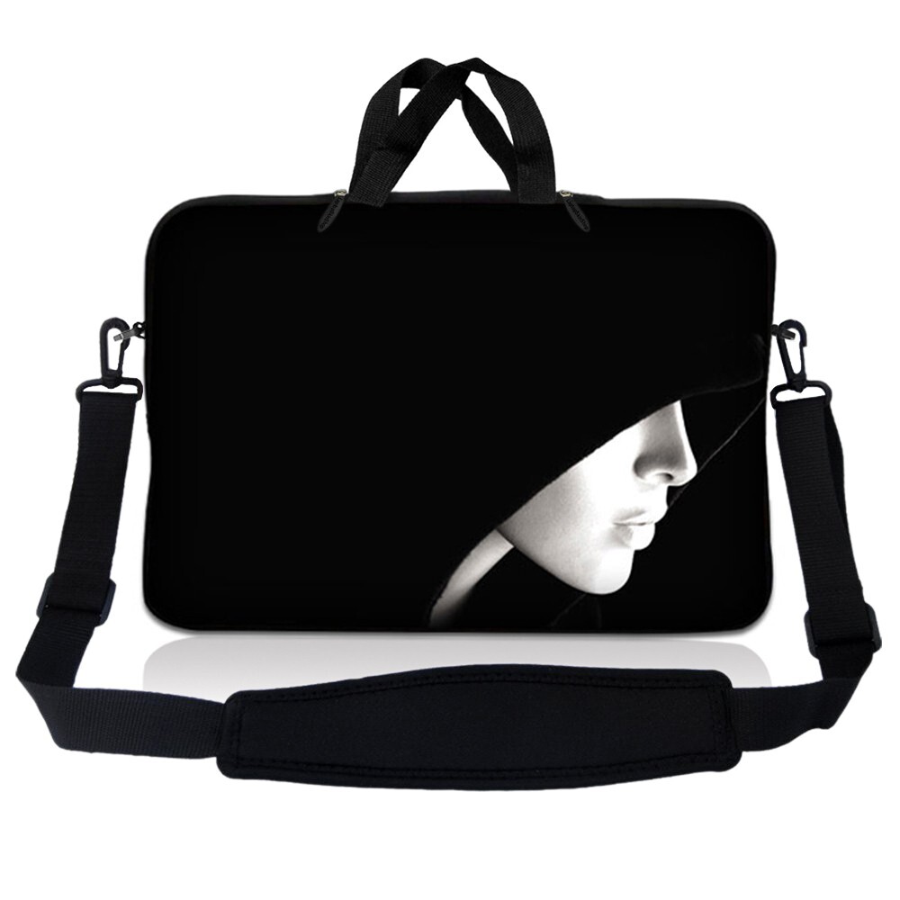 10 Inch Tablet Laptop Sleeve Bag Carry Case iPad Pouch w/ Shoulder Strap Face