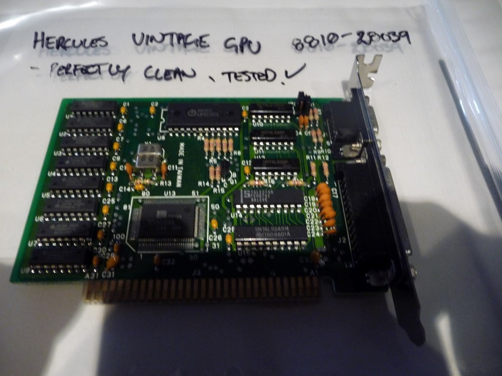 AU SELLER VINTAGE GPU COLLECTOR HERCULES UNKNOWN MODEL NO.  "A" GRADE - TESTED