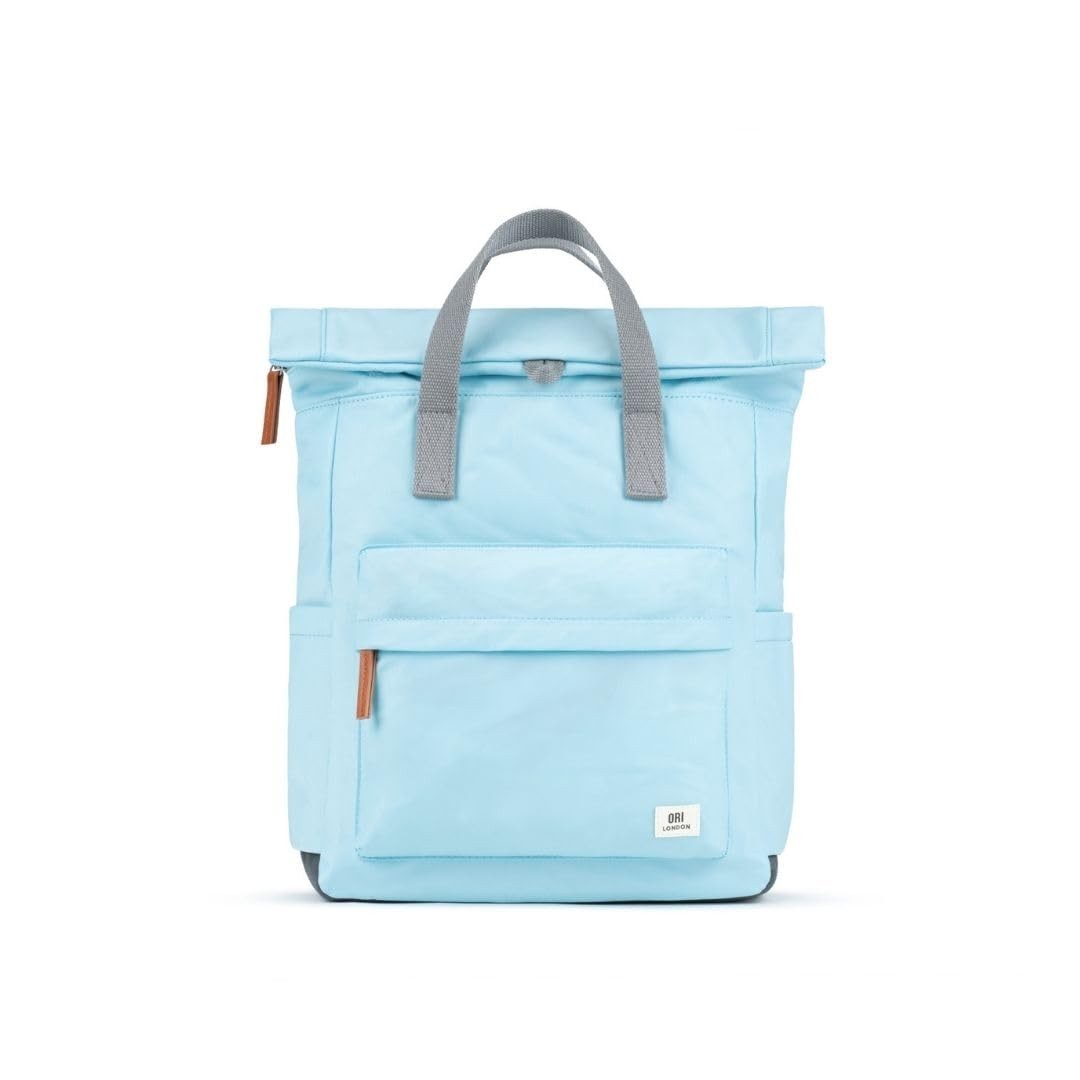 ORI LONDON Travel Backpack - Medium Nylon Rolltop Backpack for Men & Women with