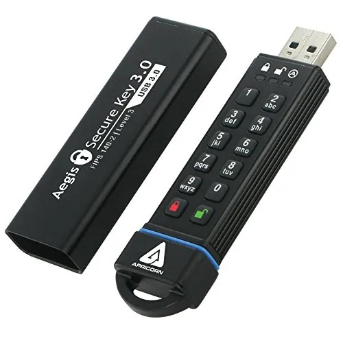 Apricorn ASK3-120GB 120GB 256-bit AES Encrypted USB 3.0 Secure Drive