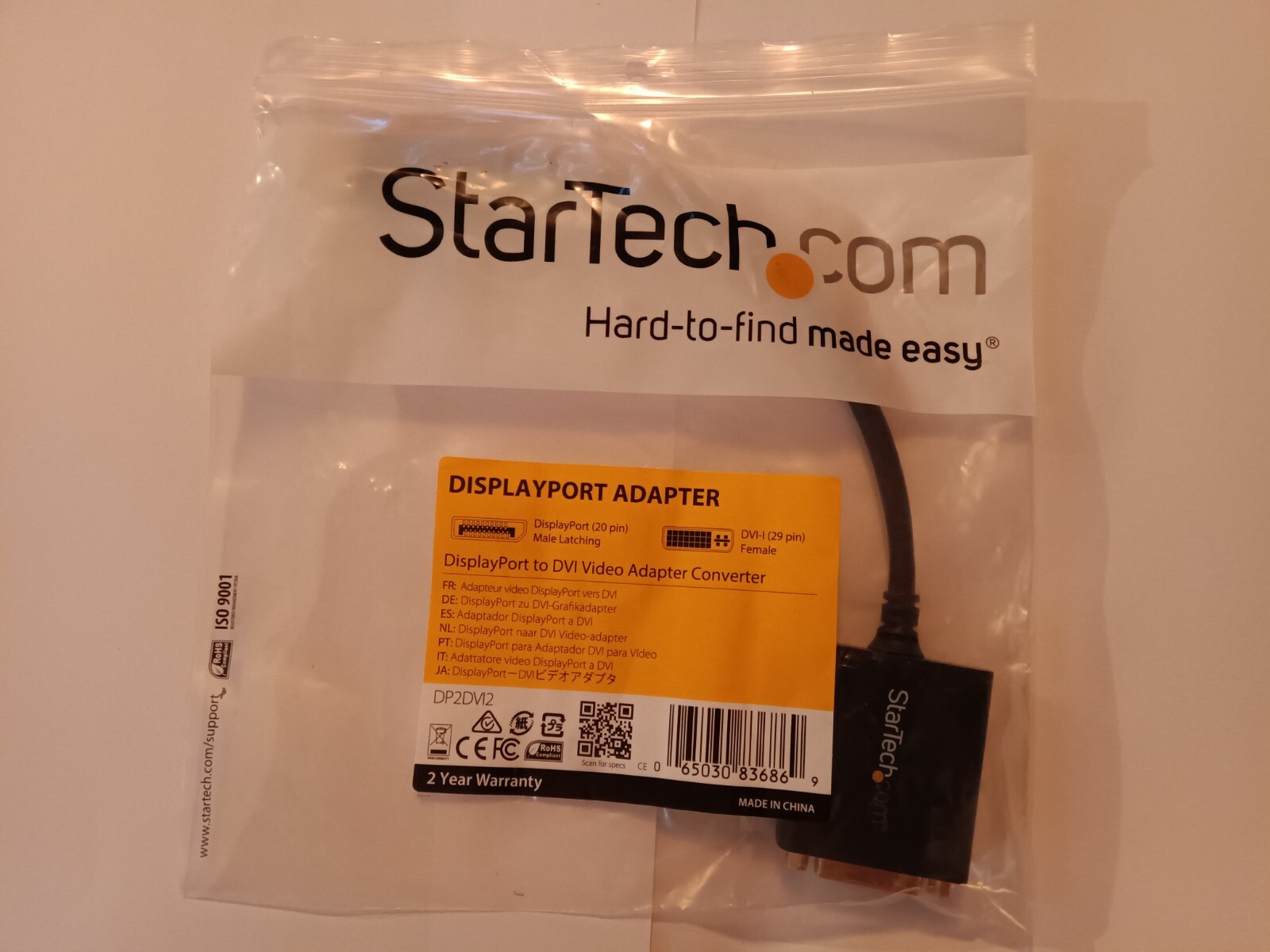 OEM StarTech Display Port to DVI-I Adapter DP2DVI2