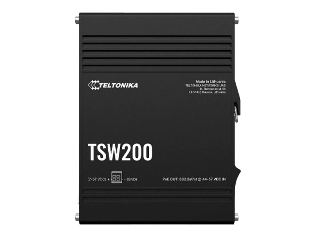 Teltonika TSW200 Switch DIN rail installable PoE+ (240 W) PoE+ TSW2000000B0