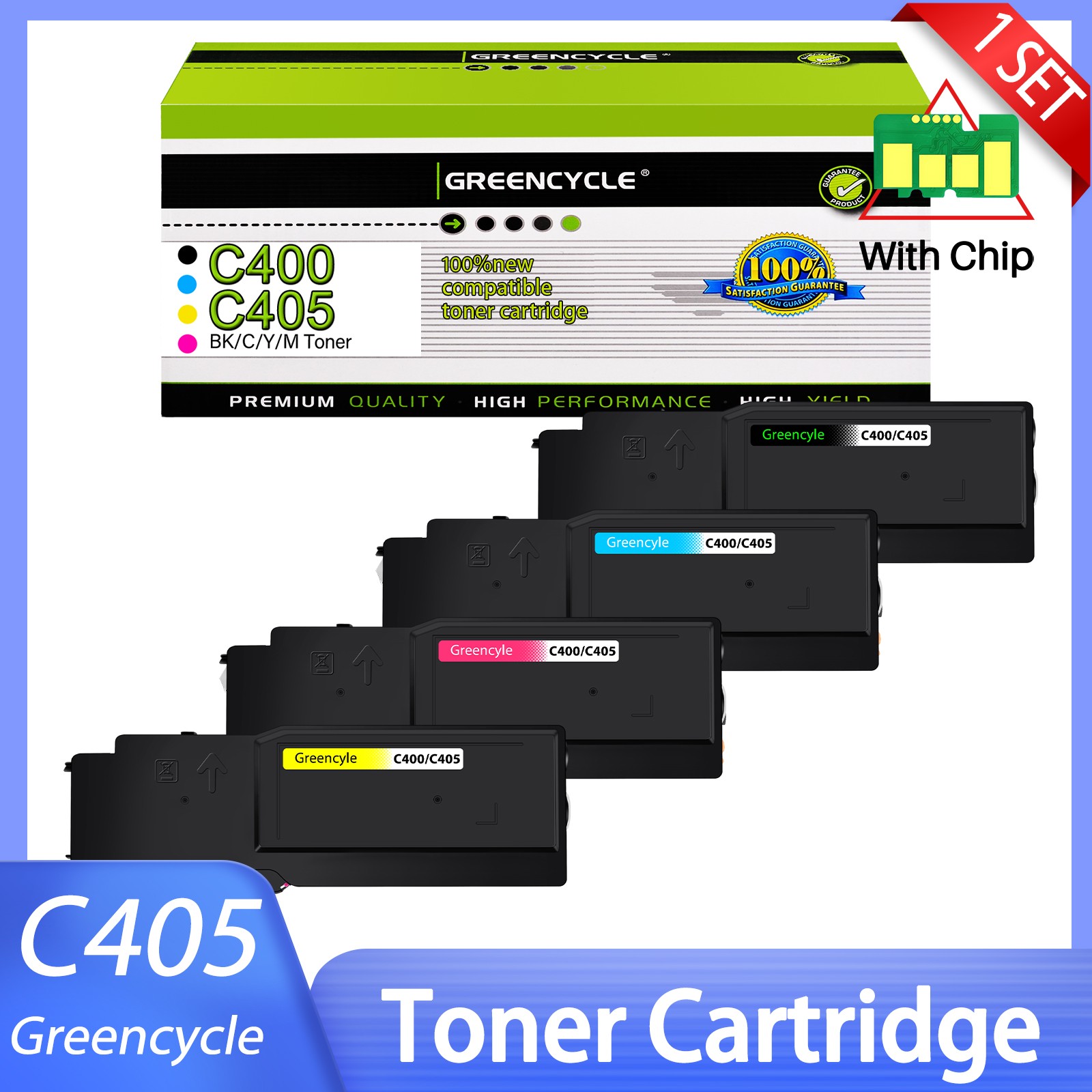 4PK C400/C405 Color Toner Cartridge Compatible With Xerox Versalink C400 C405
