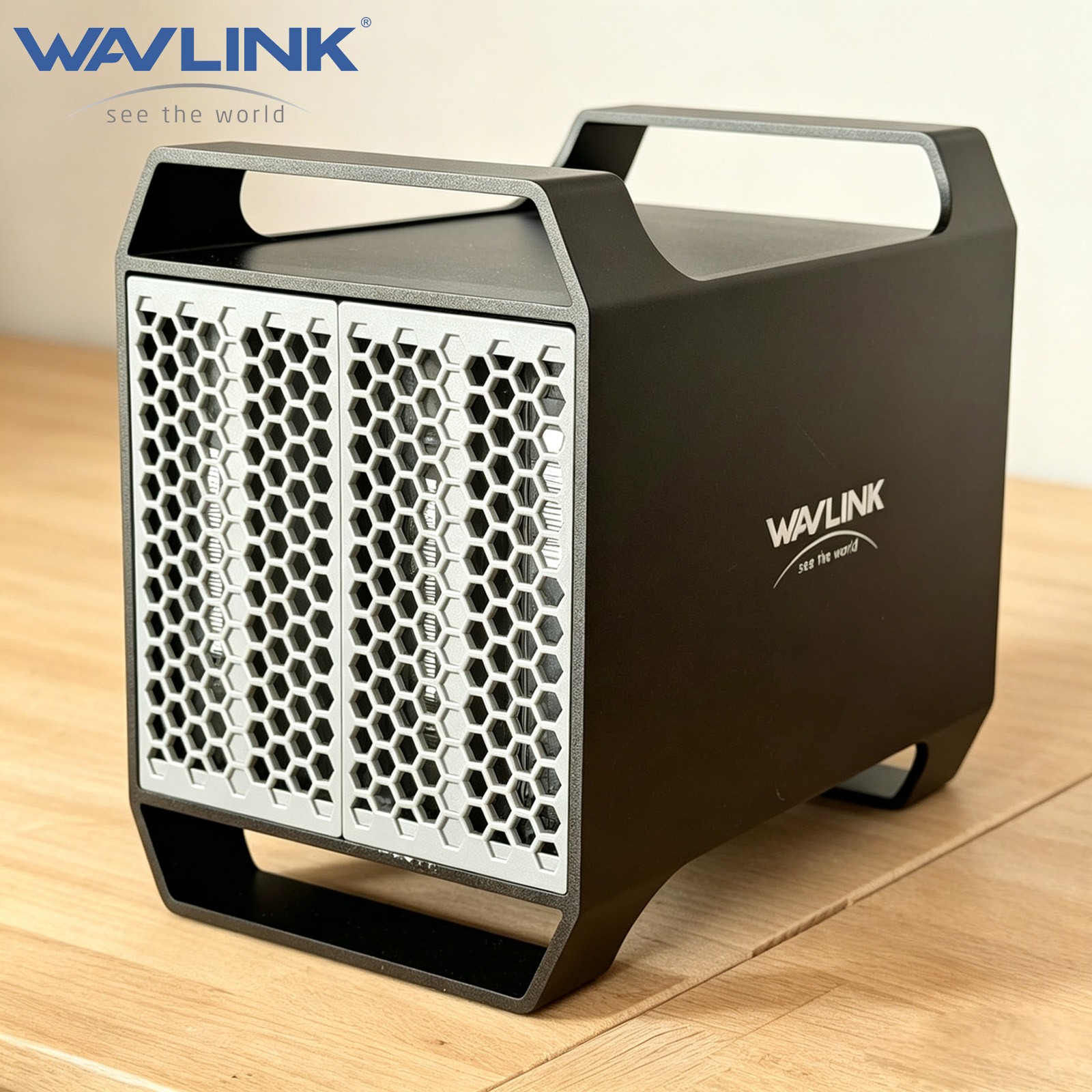 WAVLINK 4-Bay Hard Drive Enclosure for 3.5" 2.5'' SATA HDD/SSD 10Gbps USB-C 3.2