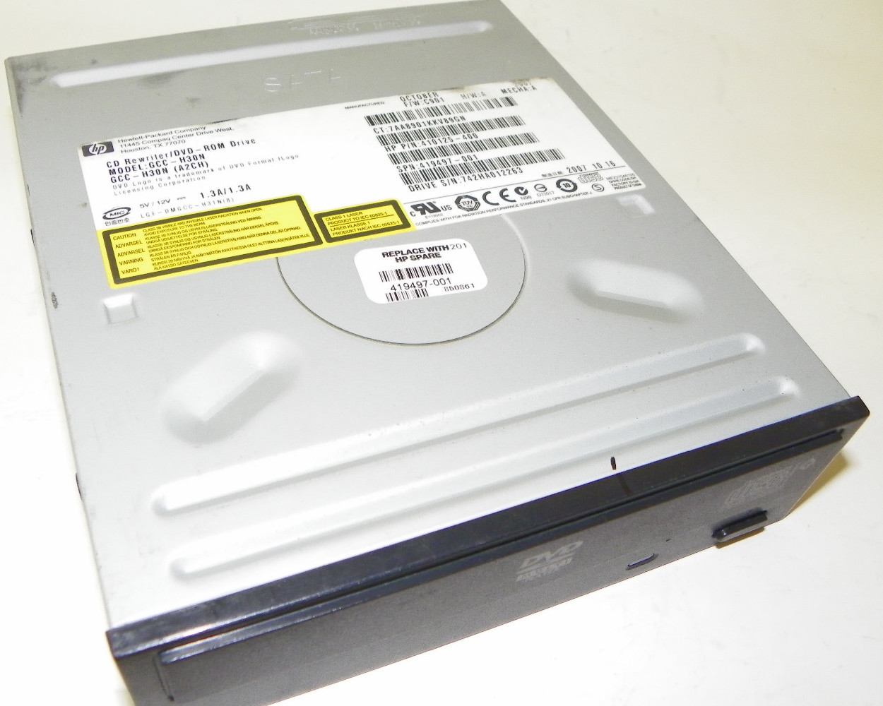 HL GCC-H30N SATA CD-RW/DVD-ROM Combo Drive HP SPN 419497-001