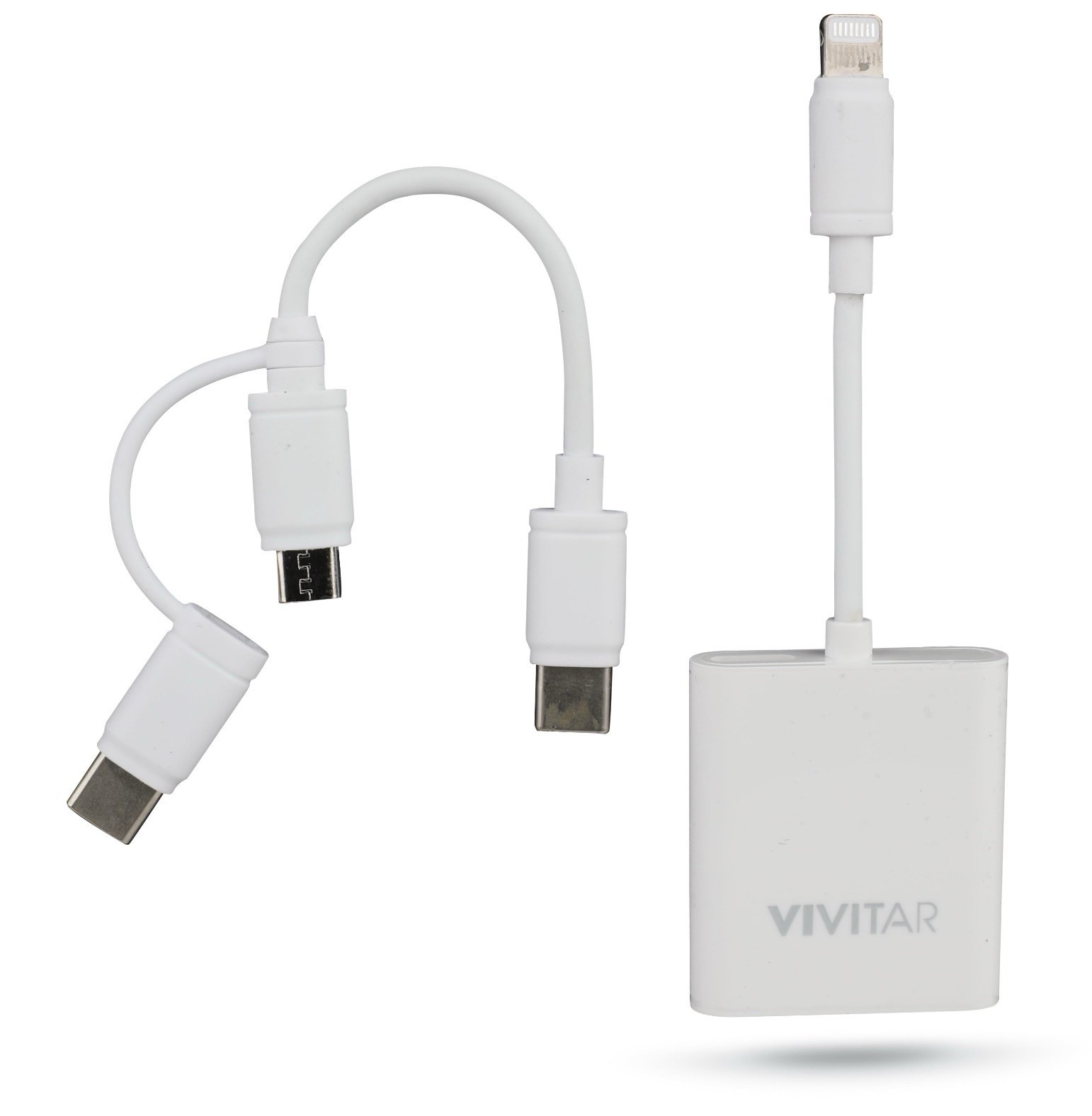 Vivitar Mobile SD and MicroSD Universal Card Reader White MOV4016 NIB