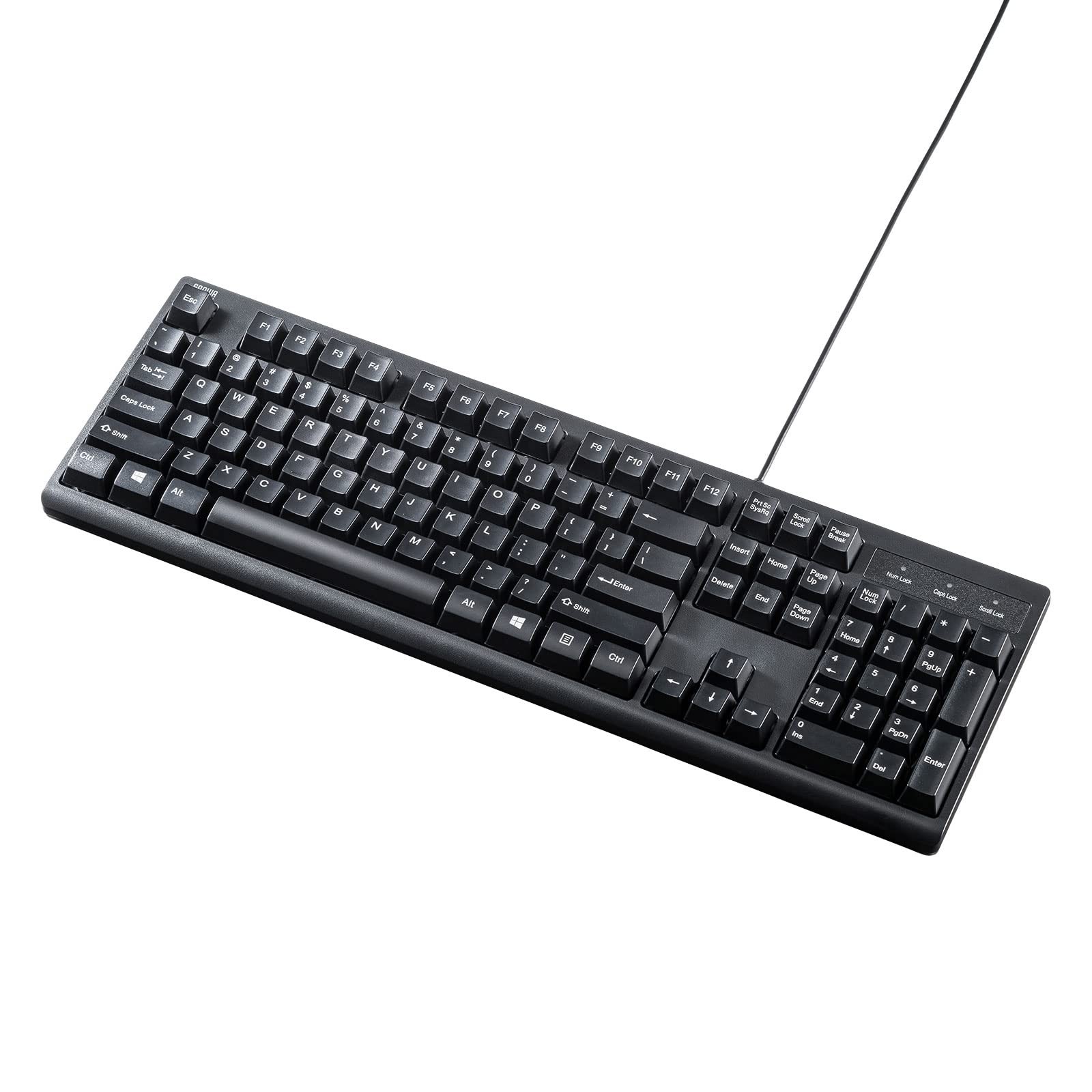 Sanwa Supply English PS/2 Keyboard SKB-E5PBK