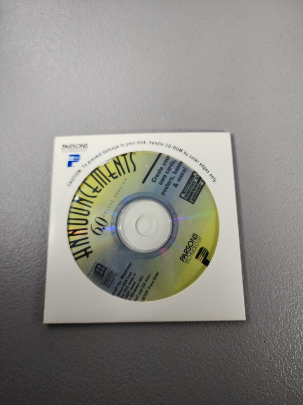 Announcements 6.0 Deluxe Version For Windows (Win 3.1 & 95) (Vintage PC CD-ROM)