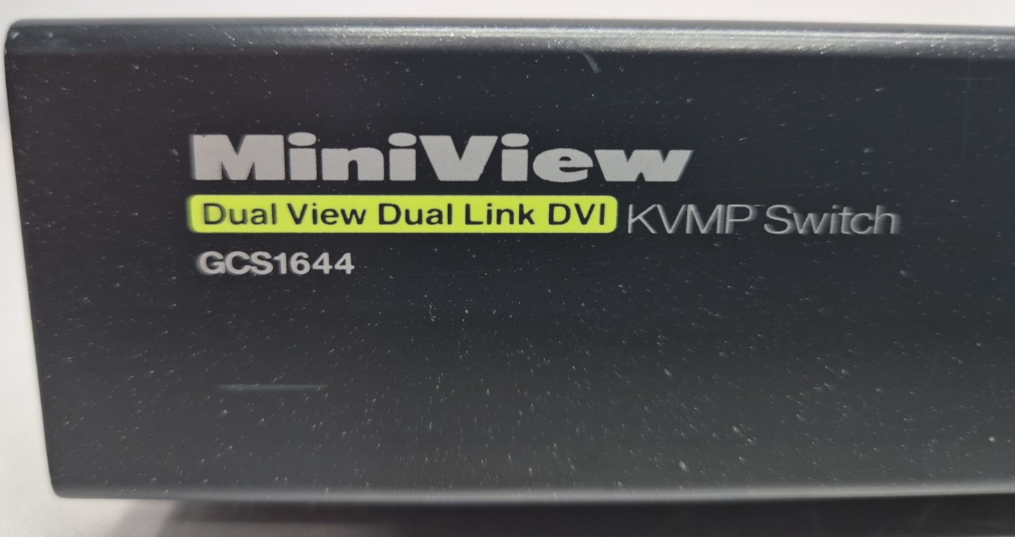 IOGEAR GCS1644 4-Port Dual View Dual-Link DVI KVMP Switch Audio W/Power Supply