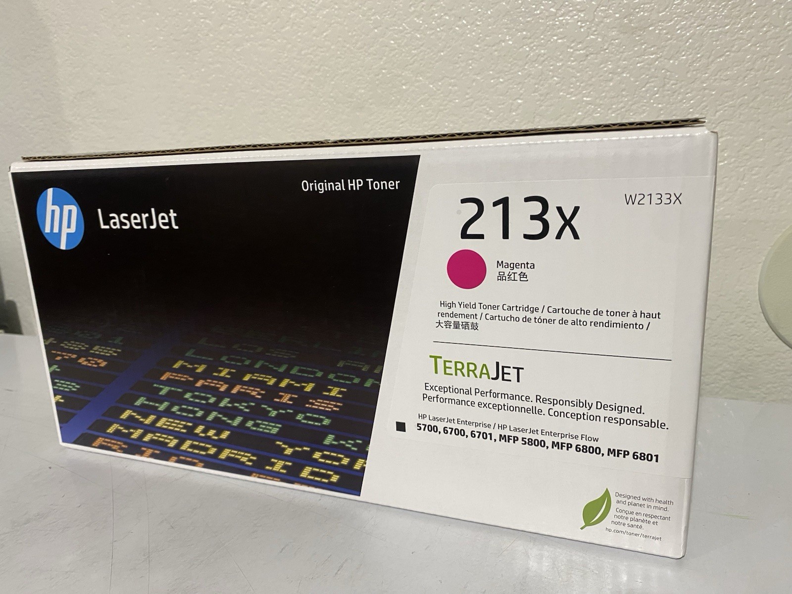 HP 213X Magenta W2133X High Yield Toner Cartridge Color LaserJet 5800dn 5700dn