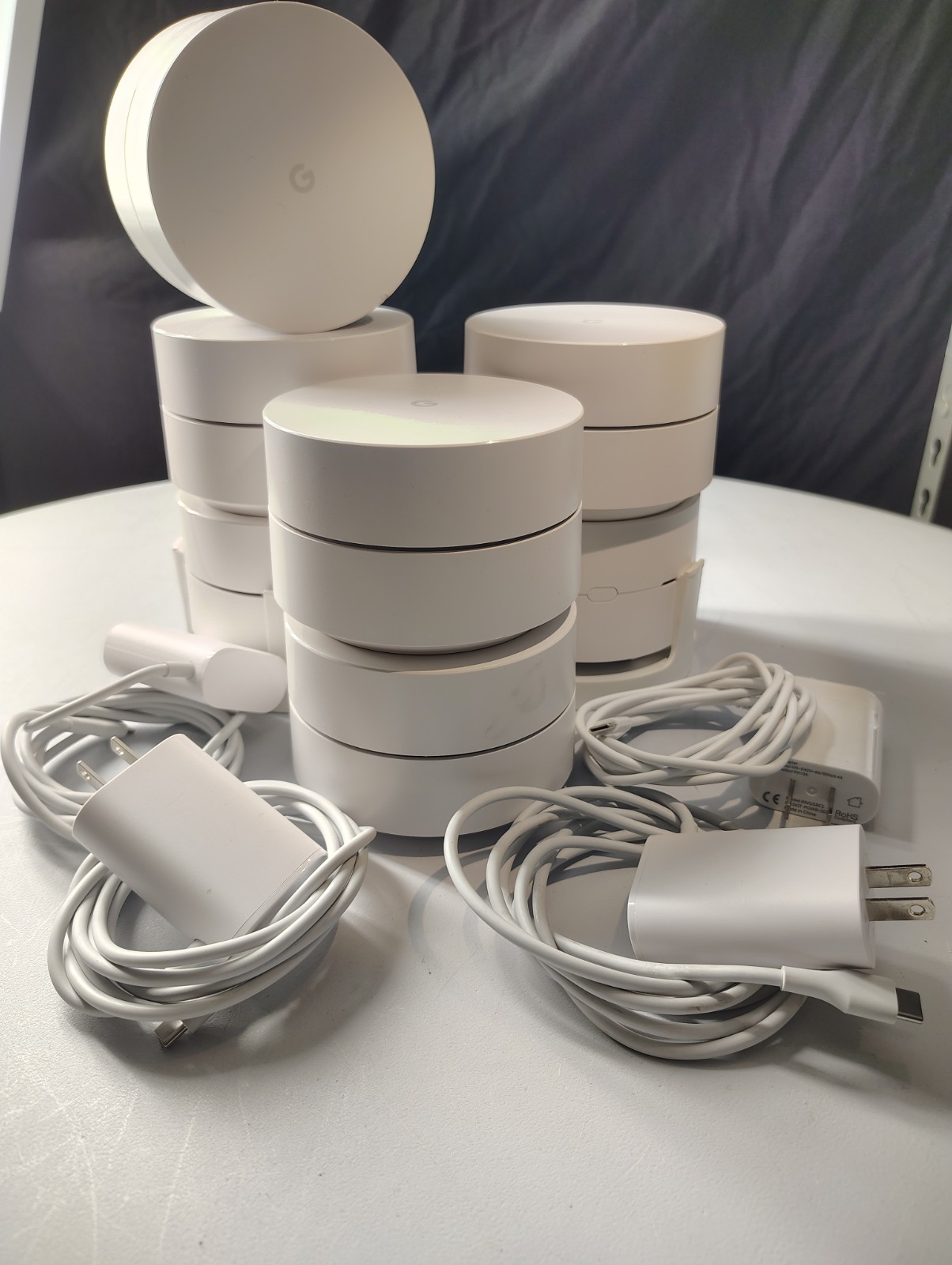 Google Wifi AC-1304 AC1200 Mesh Wi-Fi Router Lot of 7 Points Dual-Band