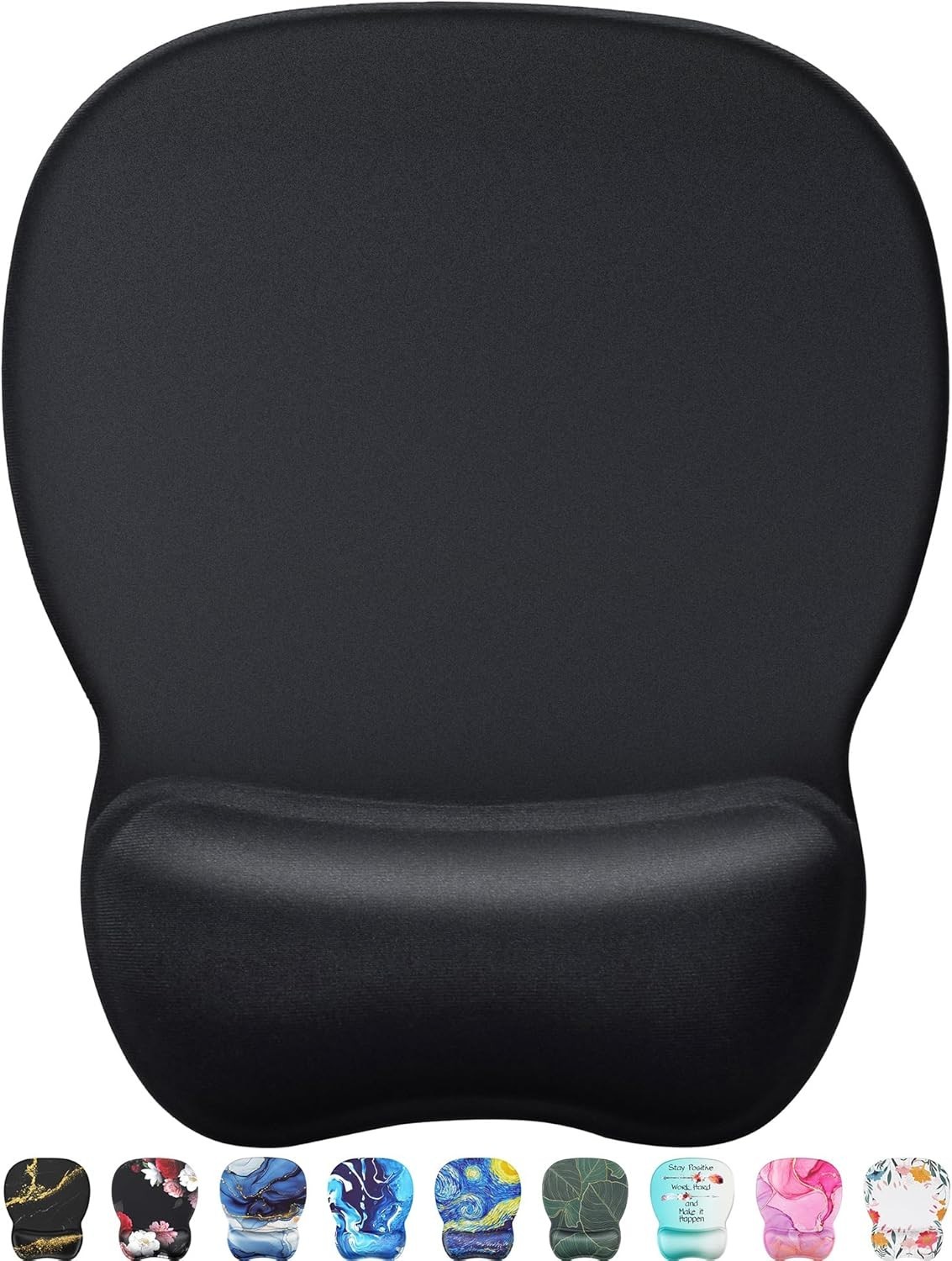 MROCO Ergonomic Mouse Pad with Gel Wrist Rest, Smooth Wrist Support Surface, Non