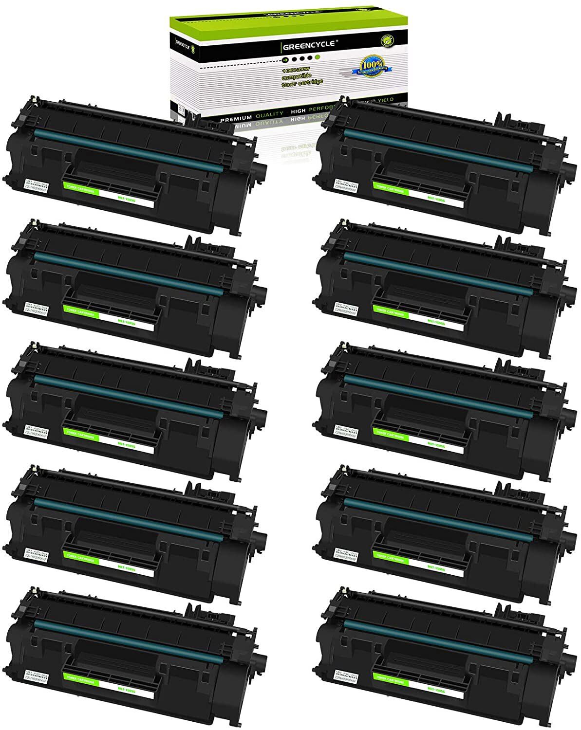 10 Pack Toner Cartridge CE505A Fit for HP LaserJet P2035D P2055D P2055N P2055X