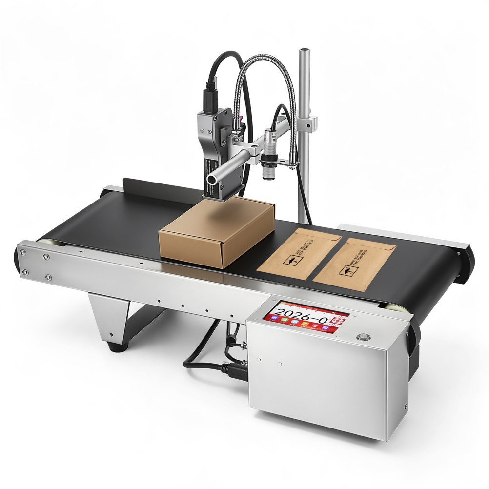 Automatic Inkjet Coding Machine Mini Conveyor Belt 2-12.7mm Industrial Printer
