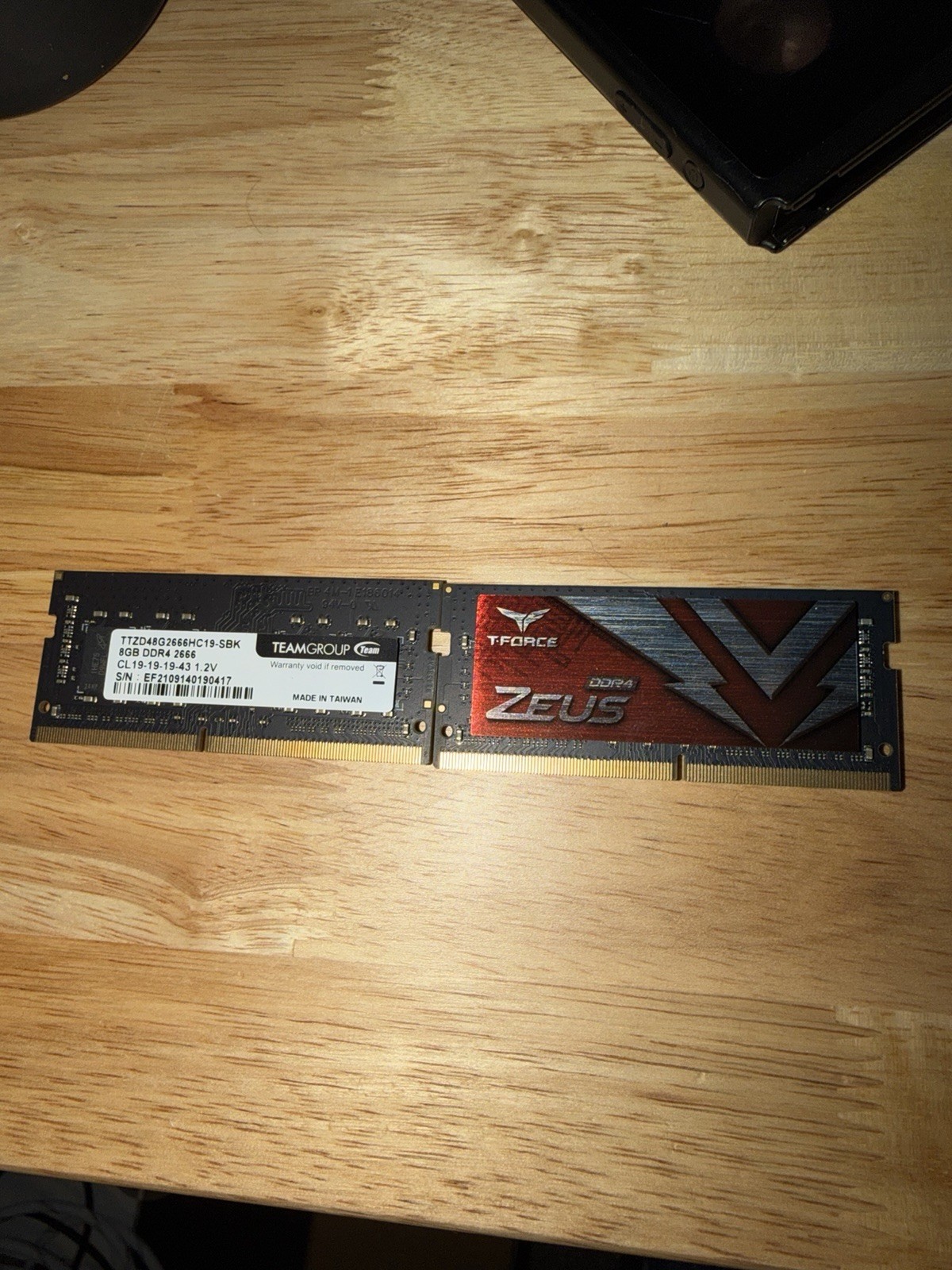 T Force Zeus 16GB DDR4 2666Laptop Ram