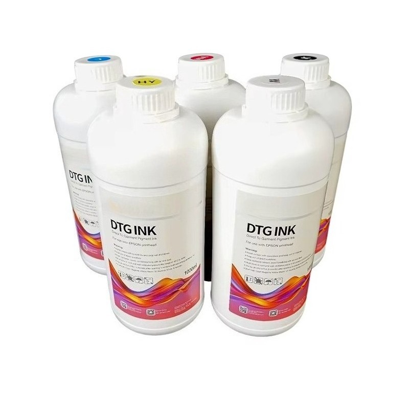 5x500ml Textile Pigment Ink DTG Ink Shoes T-shirt Printing Directly Printing