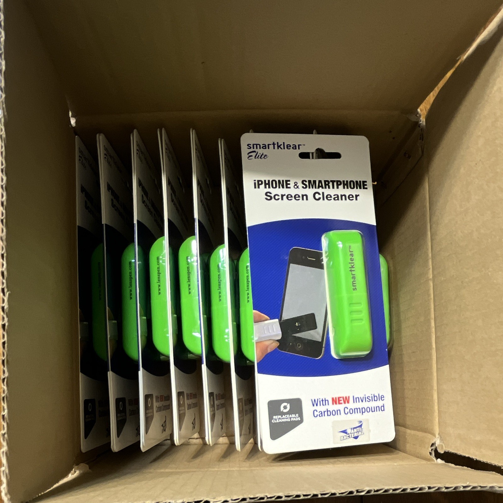Box of 20 LensPen SmartKlear Smartphone Screen Cleaner Bright Green WHOLESALE