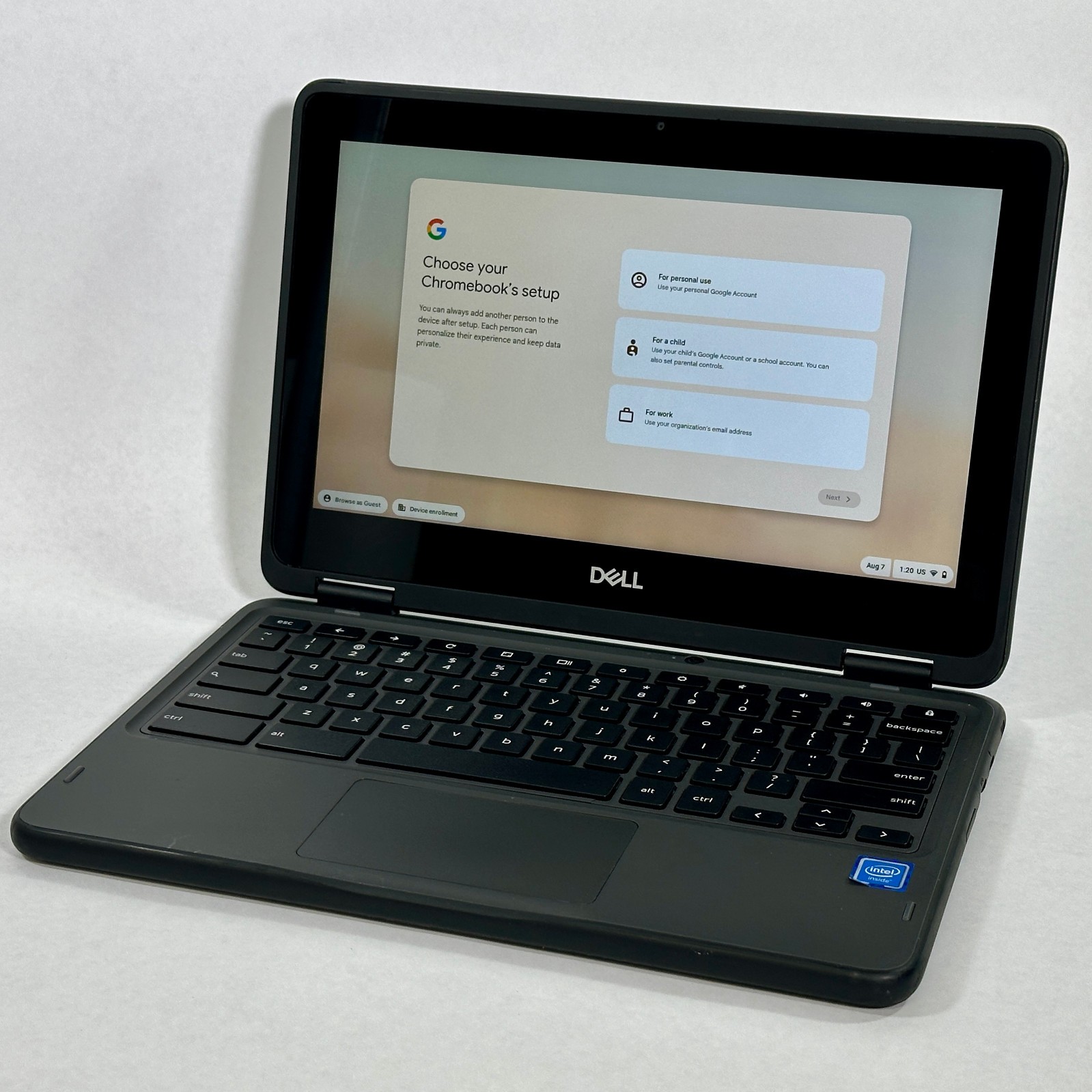 Dell Chromebook 3100 2-in-1 Touchscreen 11.6" Intel N4020 4GB RAM 32GB eMMC SSD