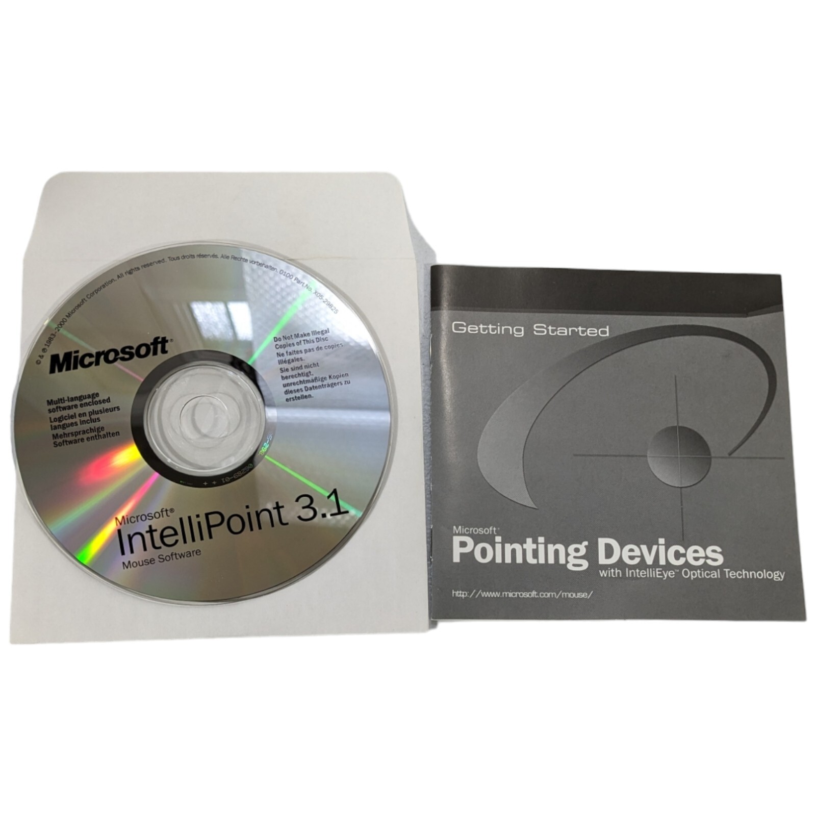 Genuine Microsoft IntelliPoint 3.1 Mouse Software CD-ROM