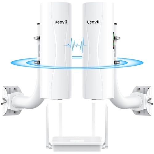 KM Point-to-Point Wireless Bridge Kit Outdoor WiFi 6 AX3000 Router PoE