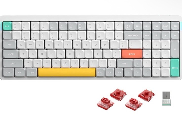 nuphy Air96 V2 Wireless Mechanical Keyboard,100 Keys RGB Backlit Keyboard
