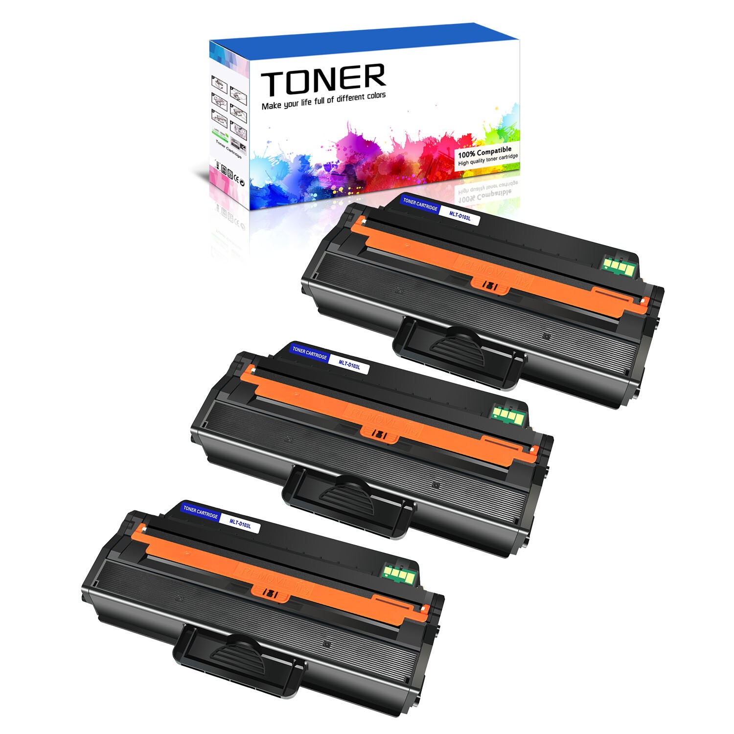 3PK MLT-D103L Toner Cartridge For Samsung ML-2950 ML-2950ND ML-2955DW ML-2951D