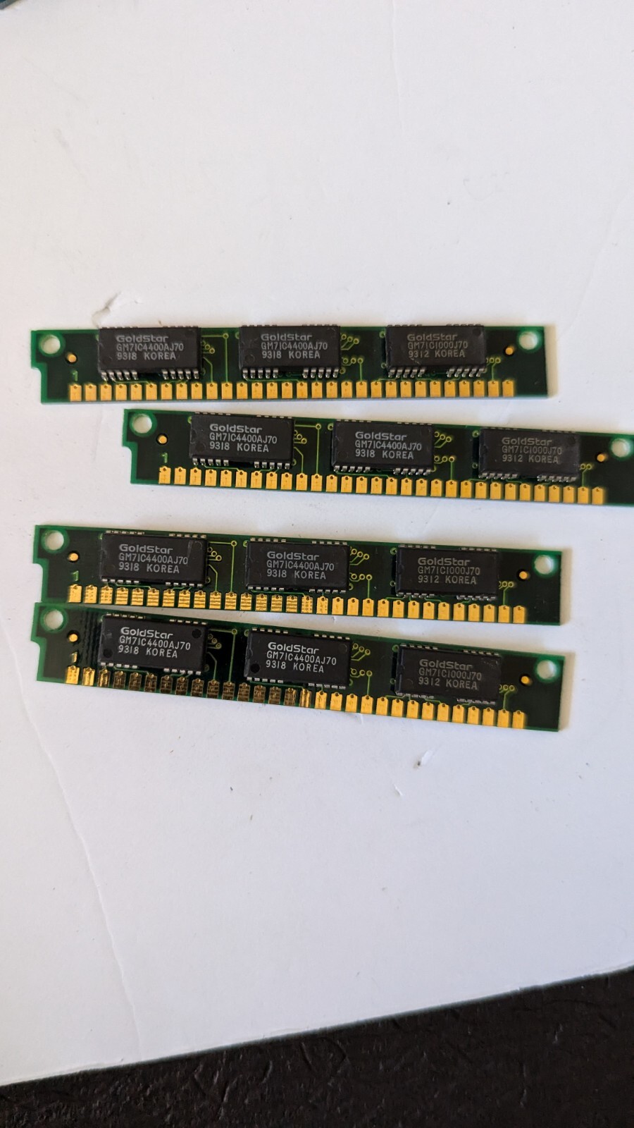 1MB 30-Pin SIMM Parity RAM DRAM Memory Module 70ns Goldstar GM71C4400AJ70  Read