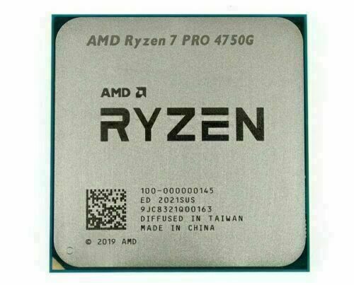 AMD Ryzen 7 PRO 4750G Processors R7 3.6GHz CPU 8-Cores Socket AM4 65W Max 4.4GHz