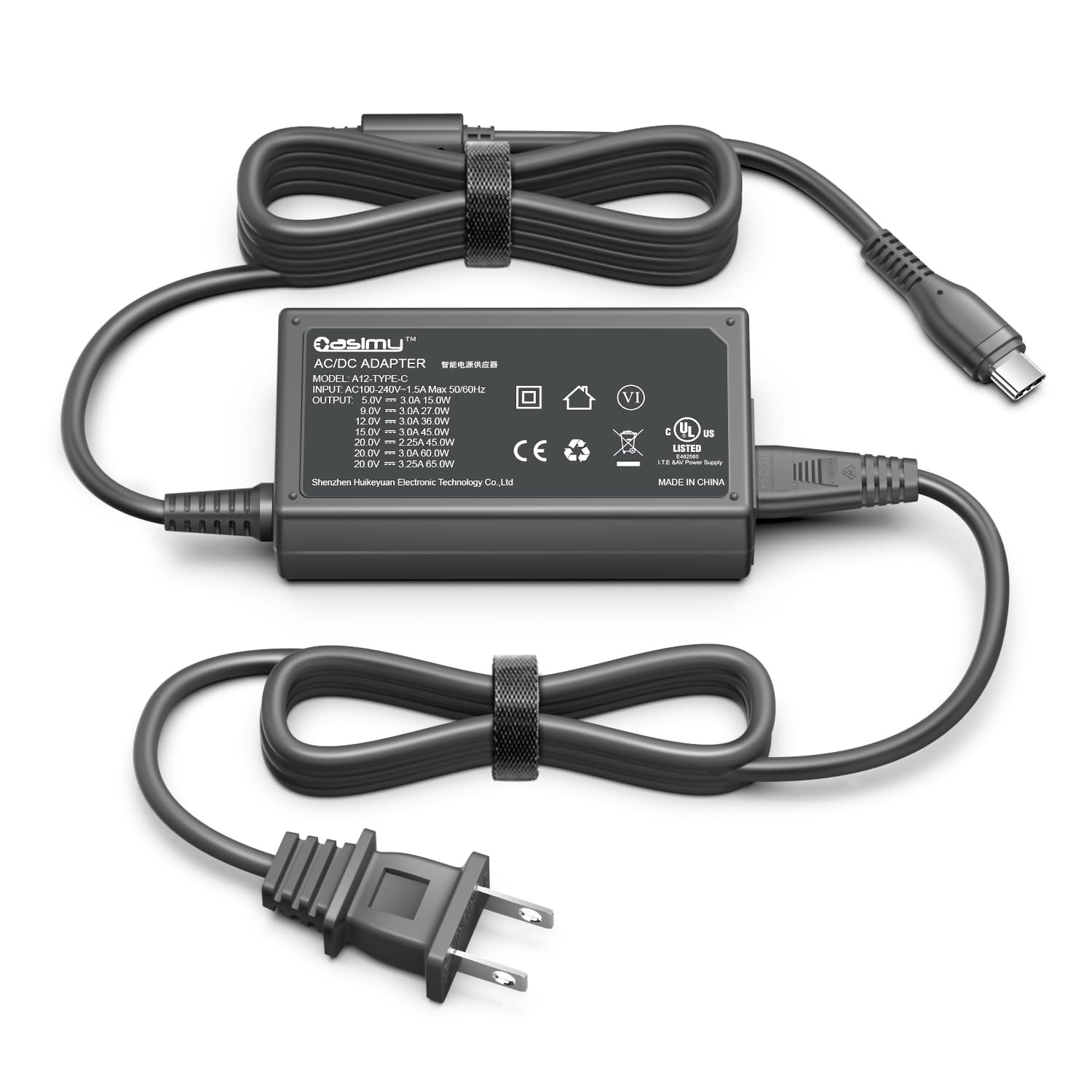 CASIMY 65W USB-C Power Adapter for Framework Laptop 13