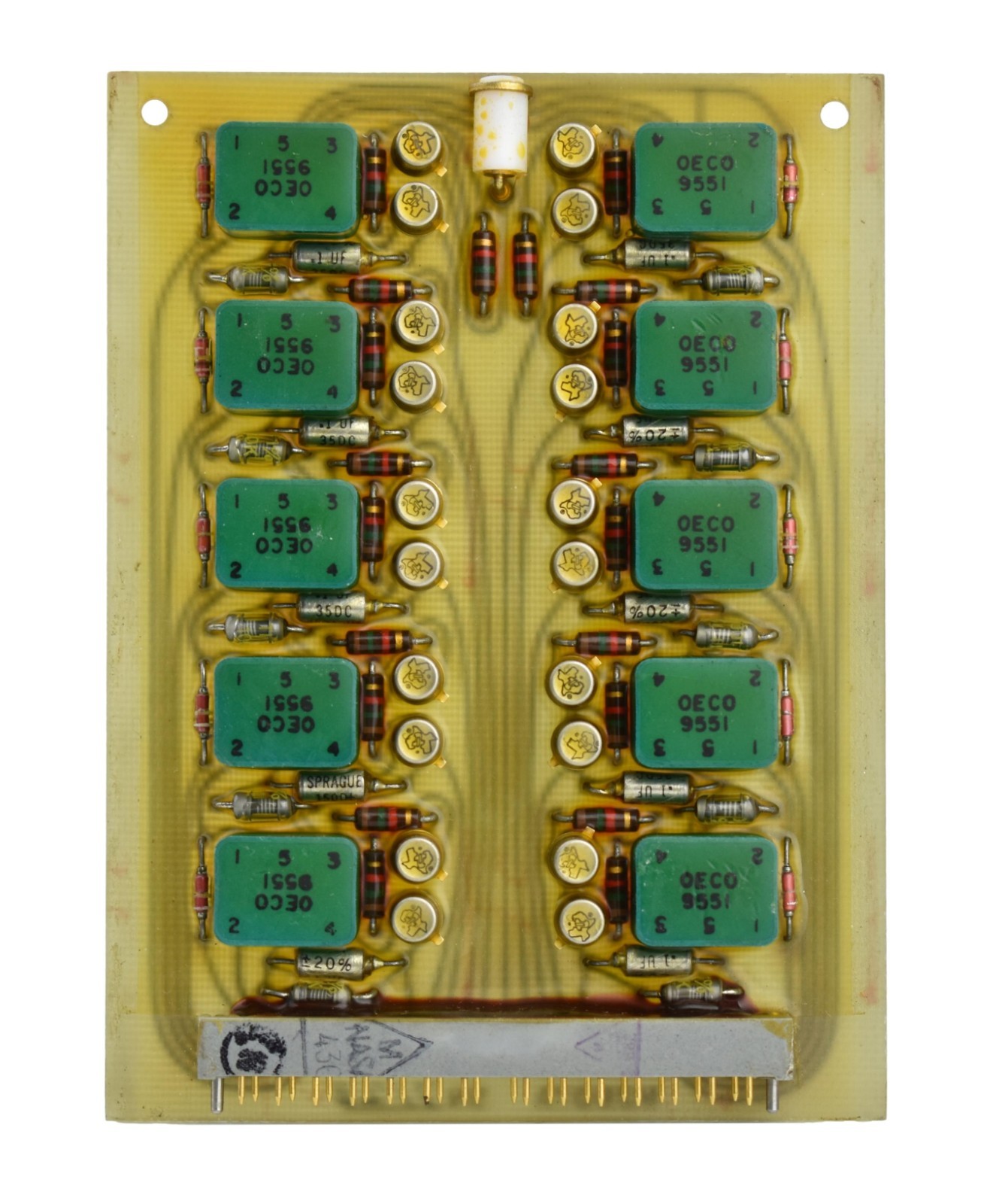 NASA Apollo Saturn Rocket Instrument Unit Telemetry Multiplexer Circuit Board