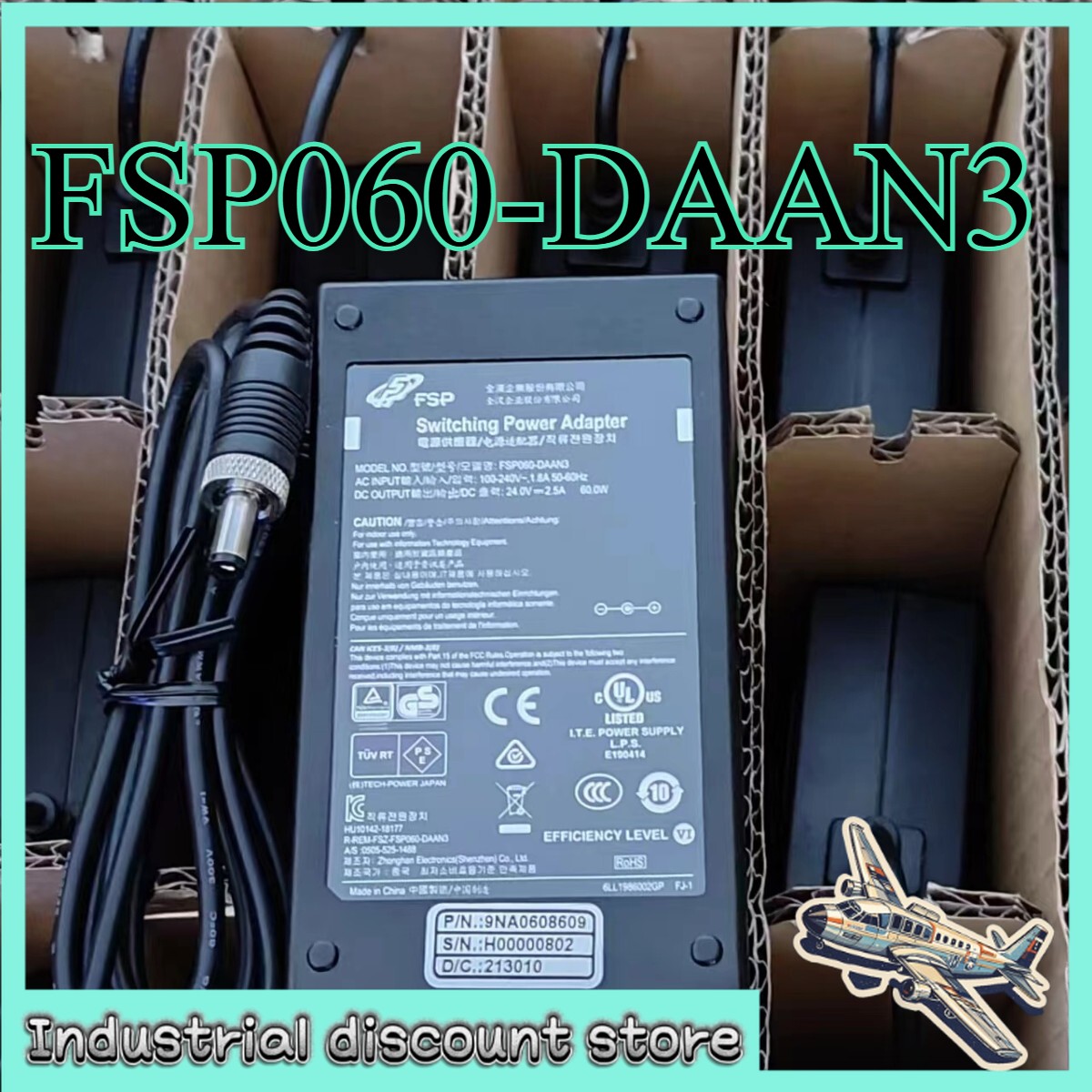 FSP060-DAAN3 Genuine FSP AC/DC Switching Power Supply Adapter 24V 2.5A 60W n/PC
