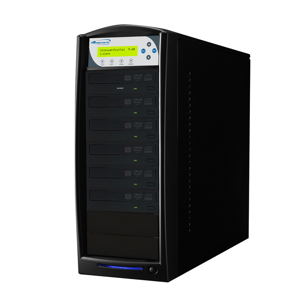 SharkCopier 5 Target 24X CD DVD Duplicator Copier Tower with 2 TB HDD + USB 3.0
