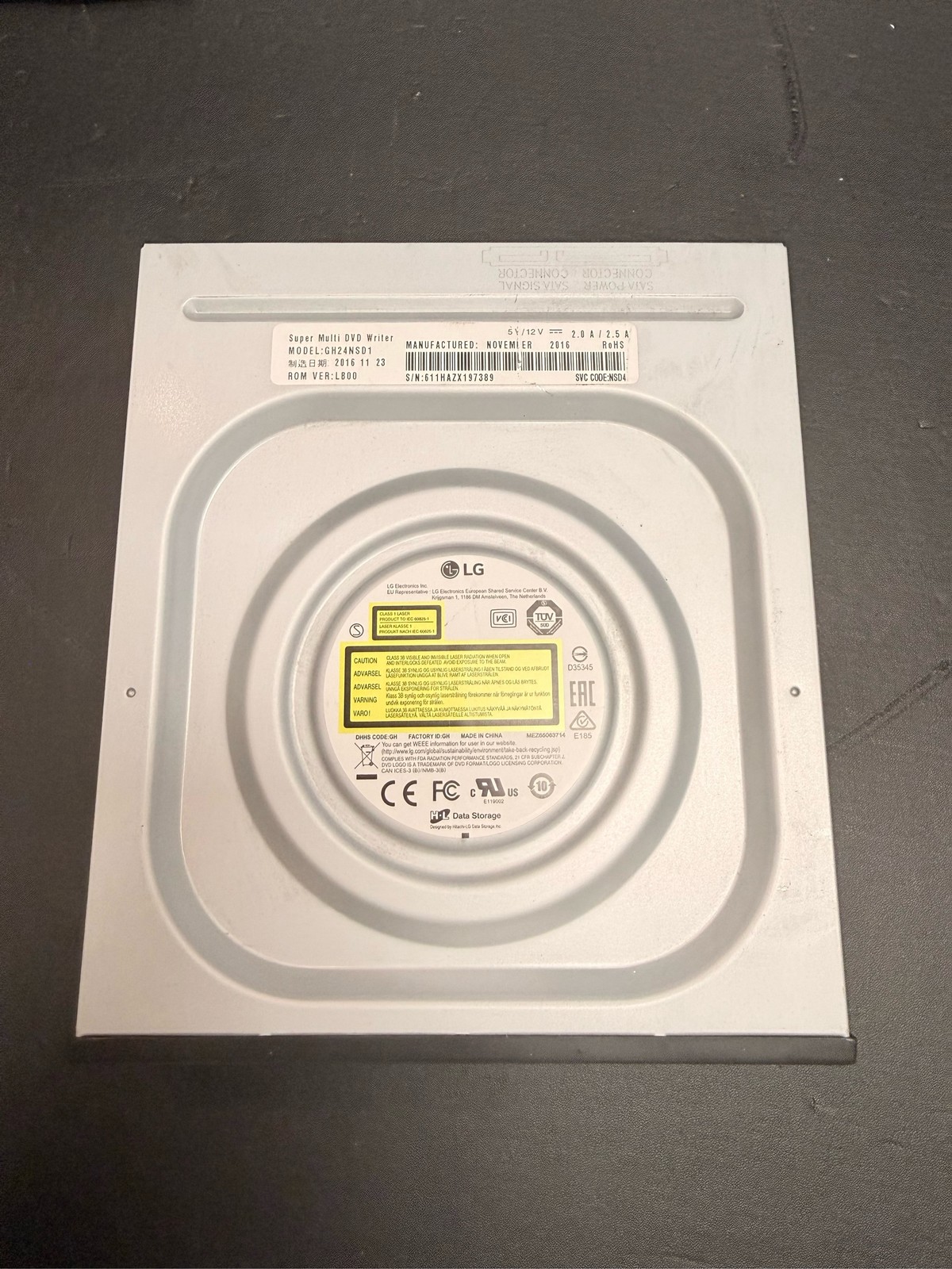 LG GH24NSD1 Super Multi DVD Writer SATA Internal CD DVD Burner M-DISC