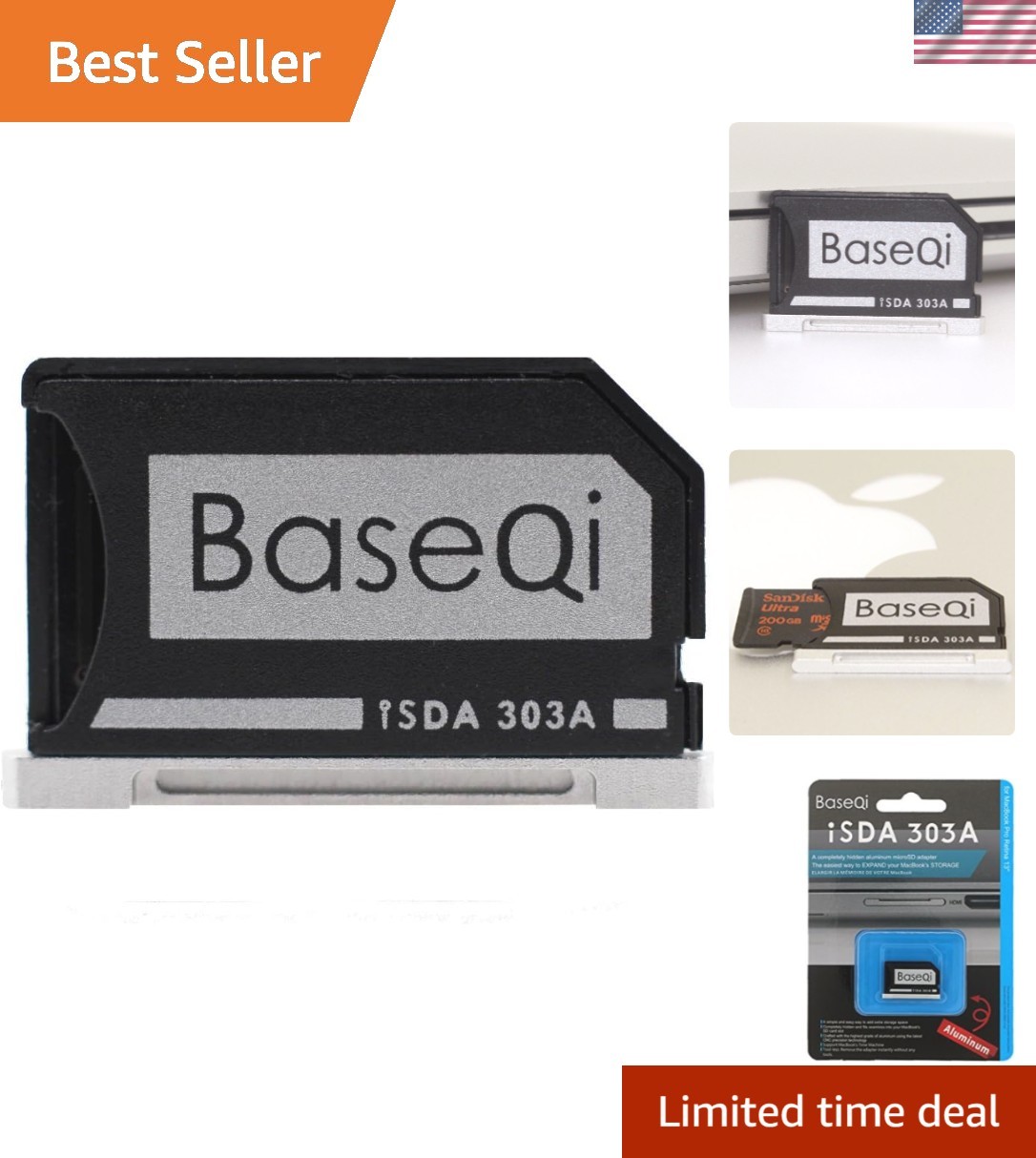 Aluminum microSD Adapter for MacBook Pro Retina 13"