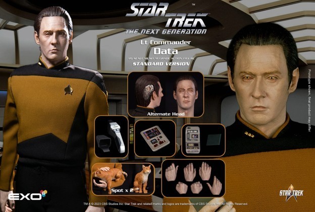 EXO-6 Star Trek TNG Lt Comm Data Standard Ver 12" 1/6 scale figure