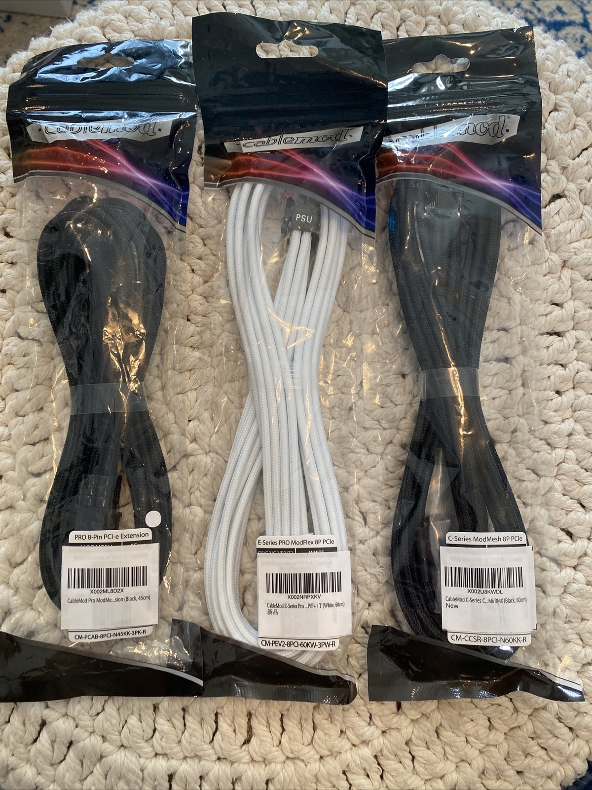 3X CableMod 8-Pin PCIe Bundle Brand New Sealed Must See